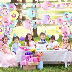 60 Pack Ice Cream Party Balloons Decorations, 12 Inch Sprinkles Party Confett…