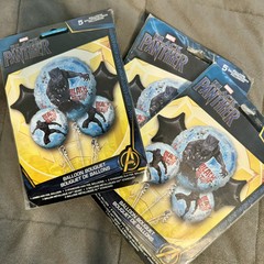 Black Panther Birthday Decor Invites, Balloons, Spiral Decorations