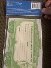 Ringling Bros. Barnum & Bailey 8 Party Invitation Green New Sealed