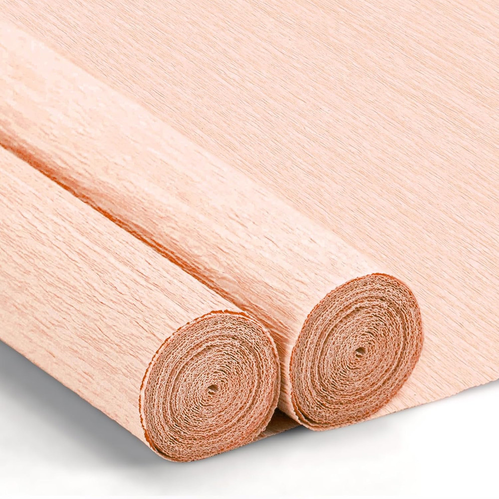 Crepe Paper Streamers 2 Rolls, 10 X 98Inch Crepe Paper Sheets for DIY Gift Colou