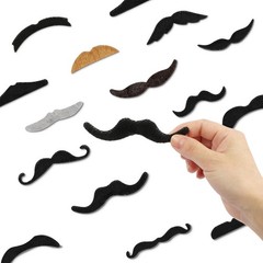 66 Pcs Fake Mustache Self Adhesive Novelty Fake Beard False Facial Hair