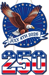 Celebratory 250th Anniversary Eagle Wreath – Perfect for July 4th Festivities