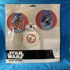 Star Wars Paper Lanterns – 4 Pieces Birthday Party Decorations – 9.5 InX 5.75 In