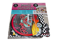 Rock-n-Roll Car 50’s Cutout Wall Decorating Party Decorations 30 PCs Amscan