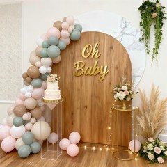 Dusty Green Neutral Balloon Garland Arch Kit, Sage Green Nude Cream Sand Whit…