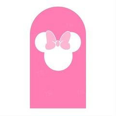 Minnie Mouse Arch Backdrop Cover Girls Birthday Party Photo Background Prop