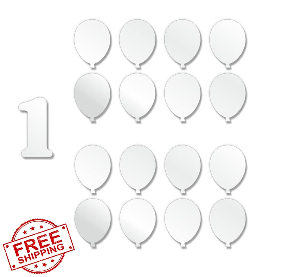 Balloon Acrylic Milestone Blanks,17pcs DIY 1st-Year Milestone Balloons Cards …