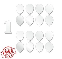 Balloon Acrylic Milestone Blanks,17pcs DIY 1st-Year Milestone Balloons Cards …