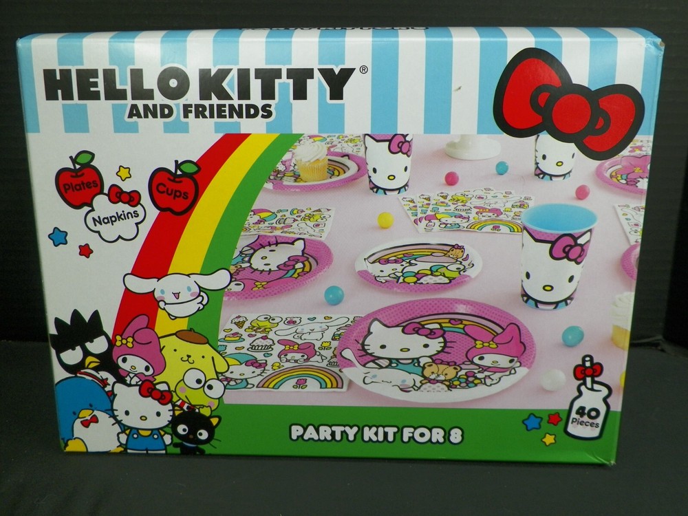 Hello Kitty and Friends Party Kit For 8 Guests 16 Plates 16 Napkins 8 Cups