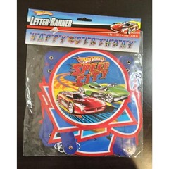 2009 Hot Wheels Birthday Party Bundle Lot 2 Tablecloths Banner Centerpiece A13