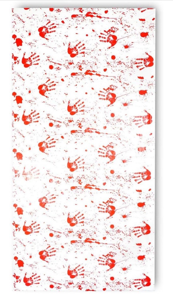 Halloween Blood Palm Foil tablecloth/wall deco | 270x130cm