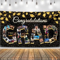 Congratulations Graduation Photo Banner – Xtralarge, 72×44 Inch | Personalized..