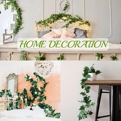 3 Pcs Artificial Ivy Vines Kit 6.4Ft Odorless Silk Ivy Garland with Green Leaves