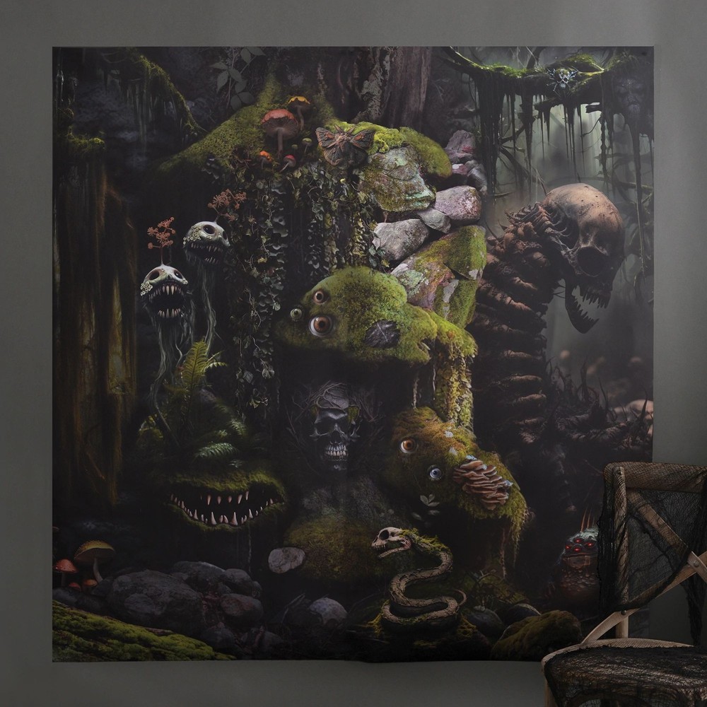 Mutated Forest Haunted House Halloween Party Decoration Scene Setters Backdrop
