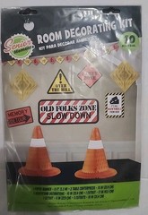 SENIOR MOMENTS Room Decorating Kit 10 Piece Set, Over The Hill, Banner,decor