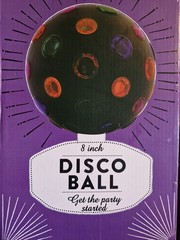 Spinning Multicoloured Disco Ball with Original Box & Instructions Vintage Retro