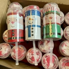 Christmas Decoration Confetti Push Pop Cannon Popper Multipack 3 Designs 24 Pack