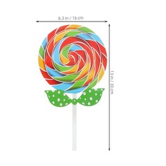 2 Pcs Lollipop Prop Large Lollipop Giant Fake Candy Photo Booth Prop Simulati…