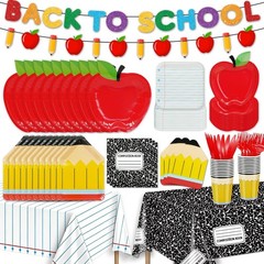 Back to School Decorations Party & Tableware Set NEW