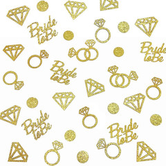 Bridal Shower Table Confetti for Engagement Party Decor Bride to Be,Diamond Ring