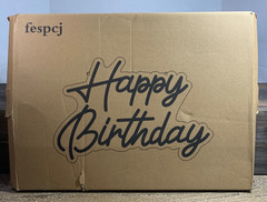 Happy Birthday LED Neon Sign USB Acrylic Party Decor Light New in Box