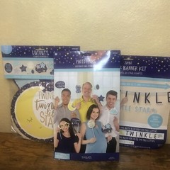 TWINKLE TWINKLE LITTLE STAR PARTY THEME BABY SHOWER, BABY ANNOUNCEMENT ~ BUNDLE