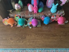 5 VTG 1960S GROOVY HANGING HONEYCOMB ANIMALS PARTY DECOR/NURSERY/CHILD ROOM EUC!