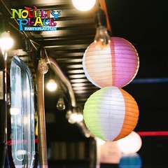 10 Pack Rainbow Color Hanging Paper Lanterns – 8″ Beach Ball Style Decorations