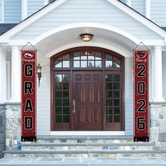 Graduation Decorations 2026 – Maroon Congrats Grad Porch Banner for Gradua