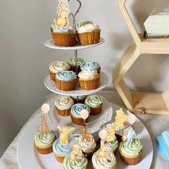 48 Pcs Winnie Cupcake Toppers Classic Pooh Baby Shower Decorations Cute Cake