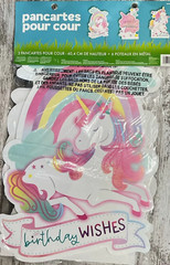 3 Unique Large Unicorn Yard Signs Birthday, Party w/Metal Stakes 23.8″ High
