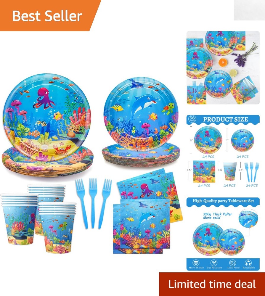 Complete Sea Animal Party Package – 120 High-Quality Eco-Friendly Decorations