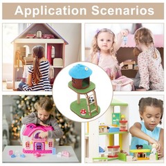 Mini Cat Climbing Frame Ornaments Doll House Accessories Tower Model