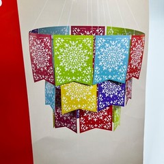 Cinco de Mayo Del Sol Paper Flag Chandelier 1 Piece Decorations Fiesta Festive