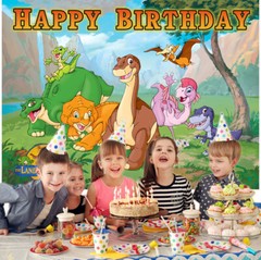 The Land Before Time Birthday Party Supplies Backdrop Banner Poster Vinyl