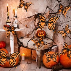 12 Pcs 3D Large Butterfly Party Decoration Paper Butterfly Stickers in 2 Diff…