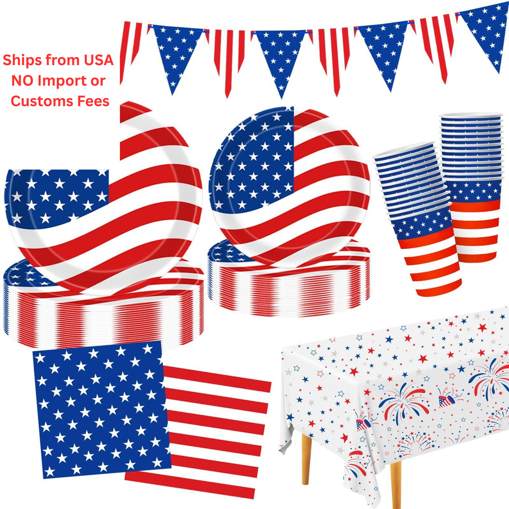 4th of July Decorations Patriotic Decorations, Red, White, Blue