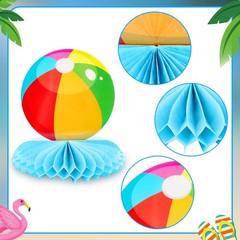 Adecortalk 12 Pcs Summer Beach Honeycomb Centerpieces Pool Party…
