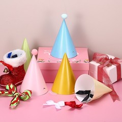 50Pcs Mini Birthday Party Hats, Colorful Paper Party Hat, Skin Tone