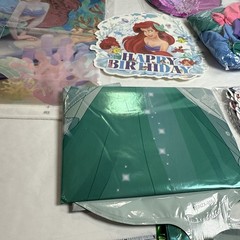 Disney Ariel Birthday Party Decoration Backdrop Tablecloth Balloons #2