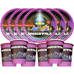 UNDERTALE party supplies banner balloon decorations birthday CUPCAKe topper