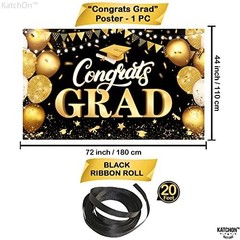 XtraLarge Congrats Grad Banner – 72×44 Inch, Congratulations Banner | 2026 gradu