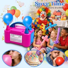 Balloon Pump Electric with Dual Nozzles & Tying Tool Party Balloons Holidays