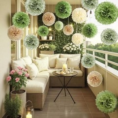 Olive Sage Green Tissue Paper Party Decorations Paper Flowers Decorations