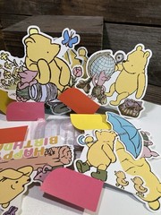 9pc Winnie the Pooh 3D centerpieces – double-sided honeycomb table toppers