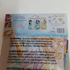 Disney PRINCESS Scene Setter photo booth backdrop w/8 props & 8 TIARAS Ariel +