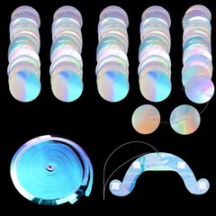 10 Pcs Glitter Iridescent Jellyfish Hanging for Under The Sea Party Decorations