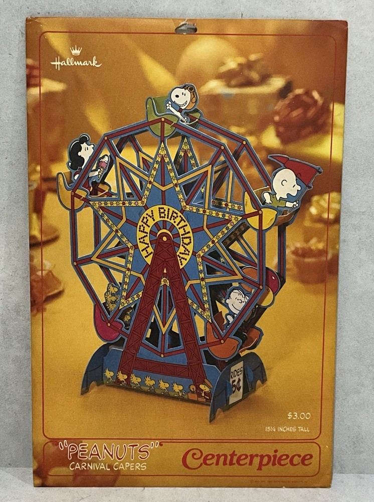 Hallmark Peanuts Happy Birthday Ferris Wheel Centerpiece Carnival Capers Snoopy