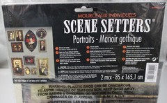 Scene Setters Gothic Mansion Portraits Halloween Hallway Decorations Prop Kit