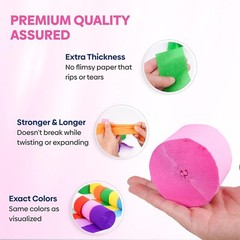 Festival-Ready Rainbow Streamers: 8 Vibrant Rolls for Unforgettable Parties